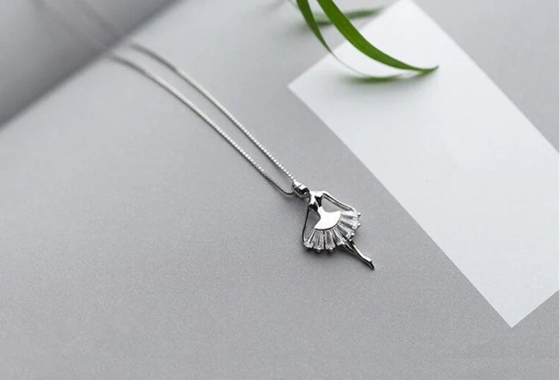 Ballerina Girl Necklace | 925 Sterling Silver | ballet recital Gift | ballet gift | Delivered in Gift Box