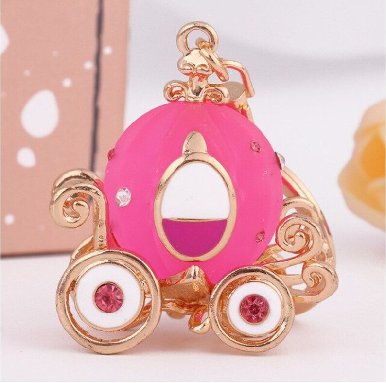 Carriage Crystal Handbag Charm | Keychain | Delivered in Gift Box | Gift for Her.
