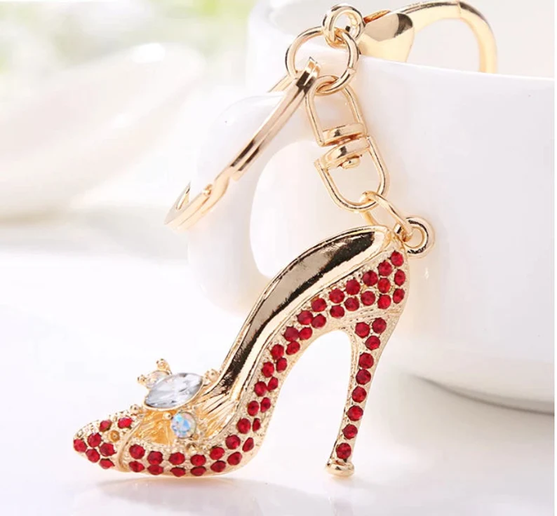 Stiletto High Heel Crystal Handbag Charm | Keychain | Gift for Her | Delivered in Gift Bag
