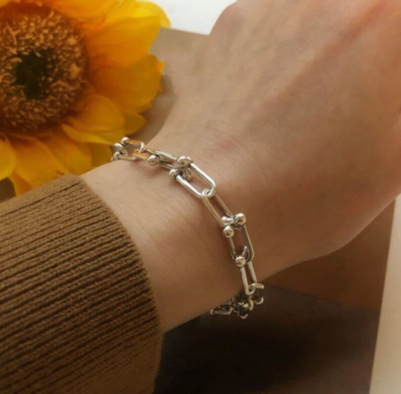 Link Bracelet | Stamped 925 Sterling Silver | Available in Gold or Silver | Delivered in Gift Box.