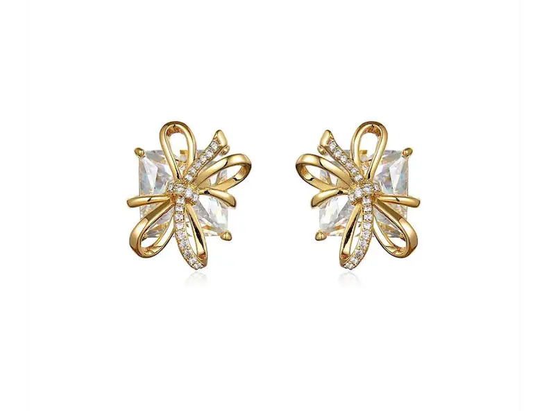 Gift Box Stud Earrings | 925 Sterling Silver | Stud Earrings | Gift for her