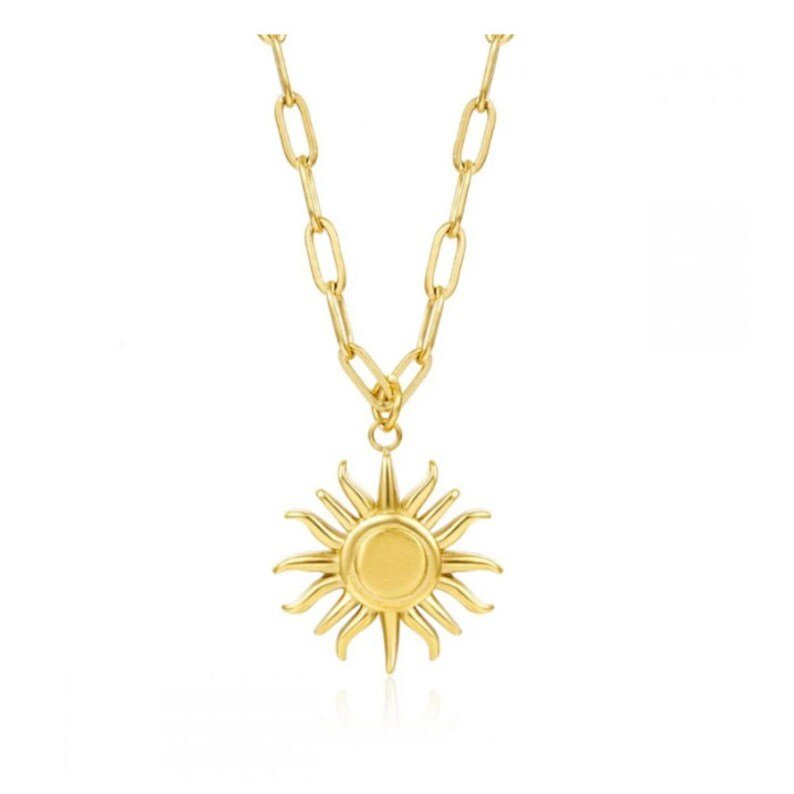 Sun Pendant Necklace | 925 Sterling Silver | Gift for her