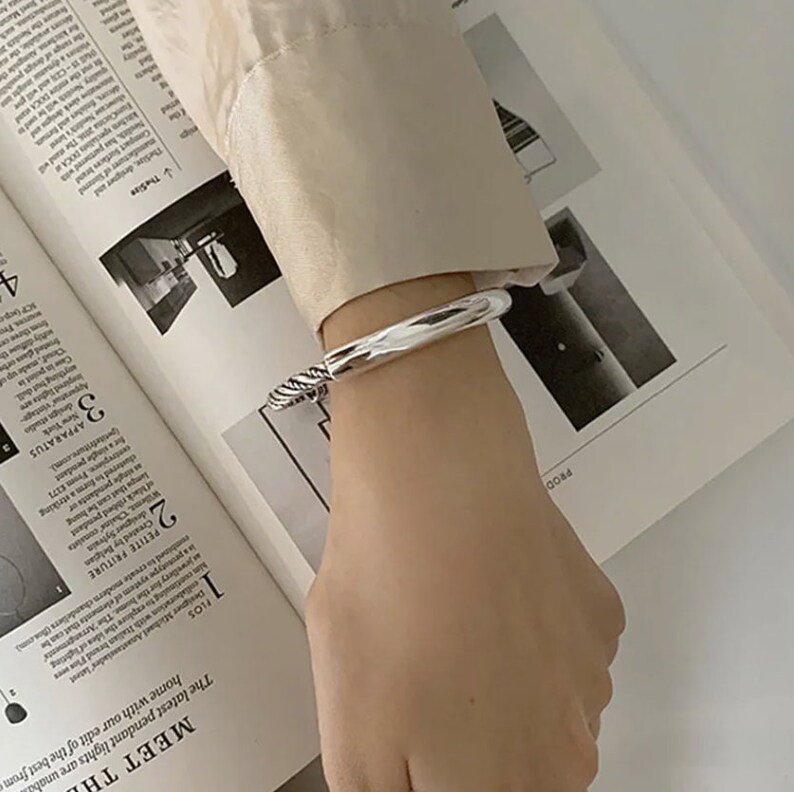 Twisted Modern Cuff Bracelet | 925 Sterling Silver | Gift for Her | Delivered Ready To Give in a Beautiful Gift Box