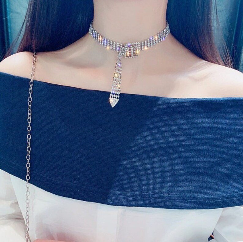 Choker Necklace | 925 Sterling Silver | Can be used as a bracelet | Gift for her | Gold or Silver